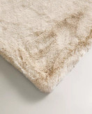 شال مبل زارا هوم FAUX FUR THROW رنگ بژ