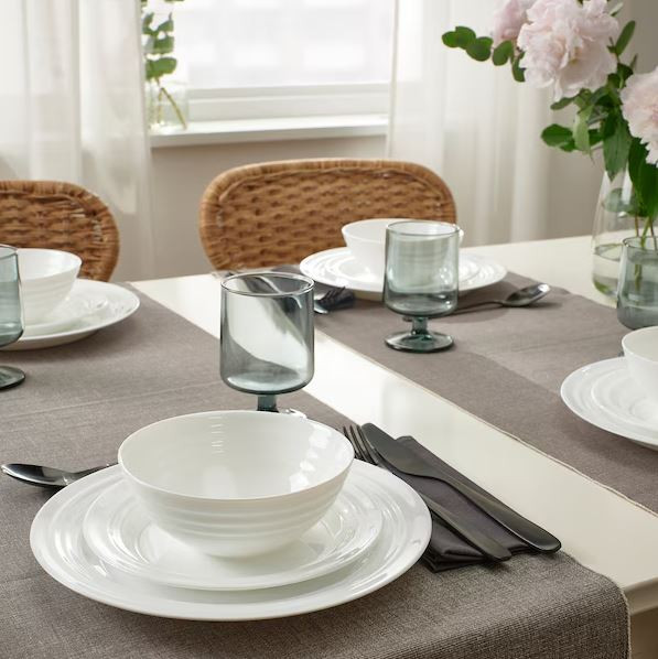ست 12 پارچه ظروف غذاخوری ایکیا مدل Ikea FAVORISERA 404.586.00