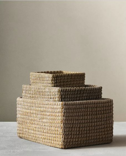 سبد حصیری مستطیلی زاراهوم