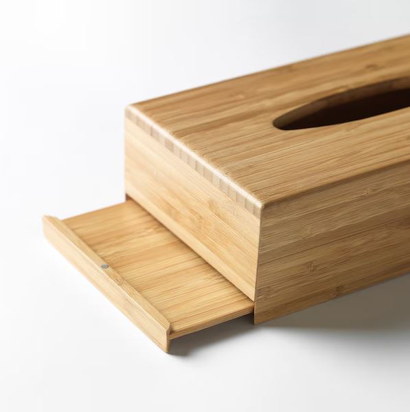 جعبه دستمال کاغذی بامبو ایکیا مدل IKEA BONDLIAN 403.443.12