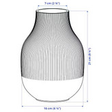 گلدان 21 سانتی ایکیا مدل GRADVIS کد 505.864.09