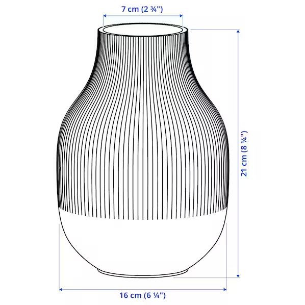 گلدان 21 سانتی ایکیا مدل GRADVIS کد 505.864.09